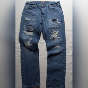 American Rag Men's Blue Distressed Jeans Size W34 L30